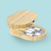 “OVAL” Bamboo Wireless Charger Set-ชุดที่ชาร์จไร้สายไม้ไผ่ รุ่น Oval